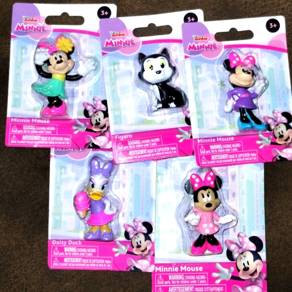 Disney Other - 🆕️ Disney Junior Minnie Lot of 5 Micro figures